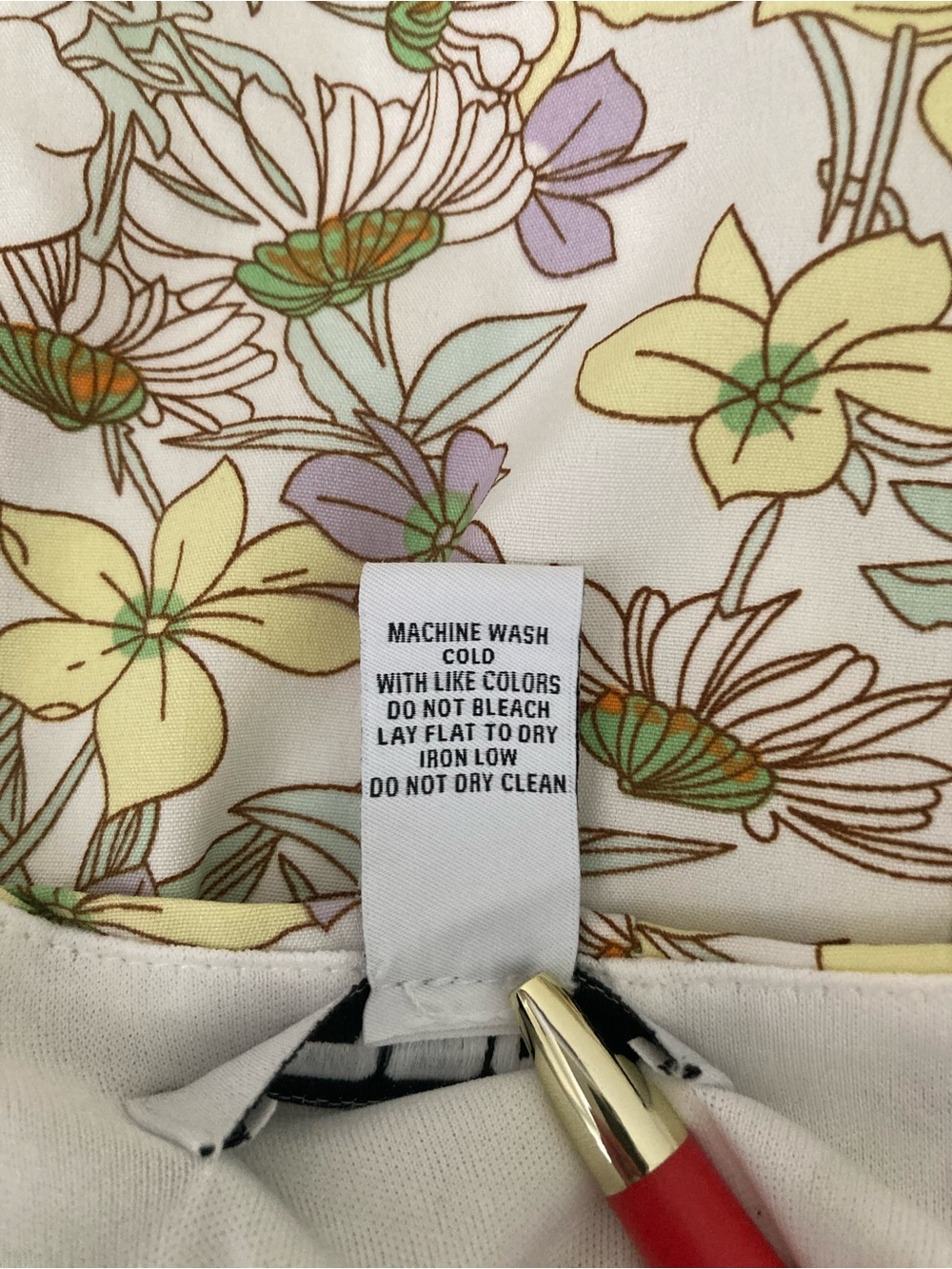 RSQ Tilly’s white floral spaghetti-strap mini dress, pink/green/yellow, size M - Picture 10 of 10